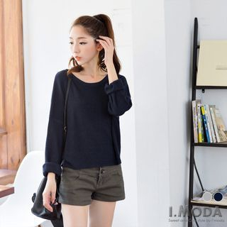 OrangeBear Drop-shoulder Knit Top