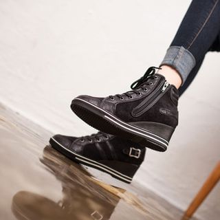 VIVIER Lace-Up Platform-Heel Sneakers
