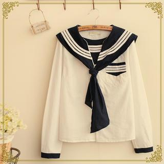 Fairyland Long-Sleeved Sailor Blouse