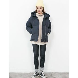 FROMBEGINNING Hooded Duck-Down Padded Jacket