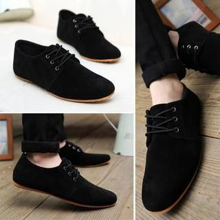 Hipsteria Faux-Suede Lace-Up Casual Shoes