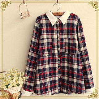 Fairyland Fleece-Lined Plaid Shirt