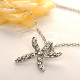 Fit-to-Kill Starfish Necklace Silver - One Size