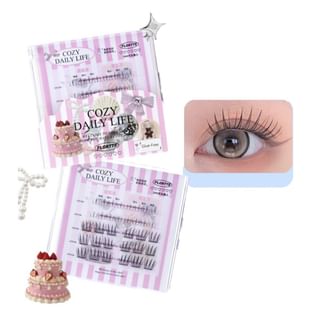 Flortte - Glue-Free False Eyelash (3-4) #03 Dreaming Cat