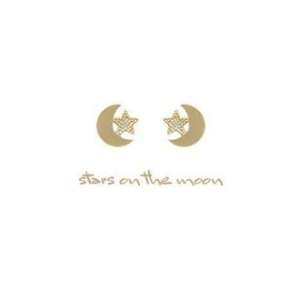 soo n soo Moon & Star Earrings