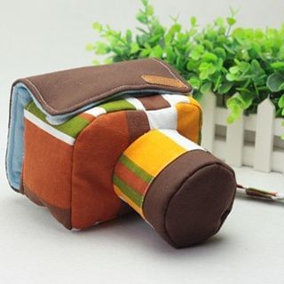 Plush Cam Striped DSLR Pouch