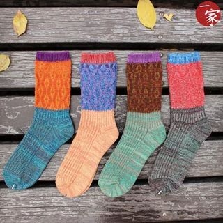 Socka Color-Block Wool Socks