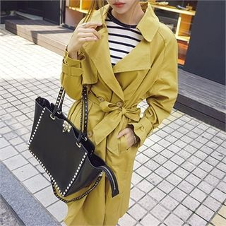 midnightCOCO Double-Breasted Trench Coat