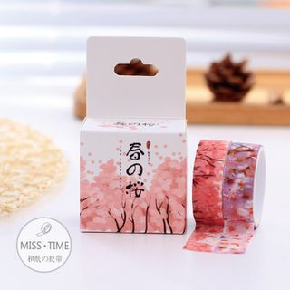 Cute Essentials Set of 2 : Sakura Printed Masking Tape