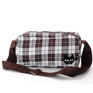 "Cat" Plaid Crossbody Bag