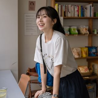 Heart Letter Print T-Shirt
