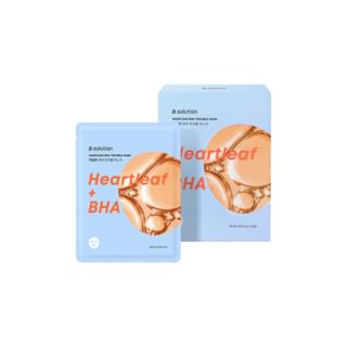 dot solution - a. solution Heartleaf BHA Trouble Mask Set 20ml x 10 sheets
