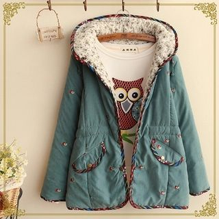 Fairyland Embroidered Hooded Padded Jacket