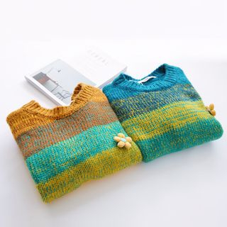 Bonbon Melange Stripe Sweater
