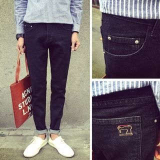 MRCYC Embroidered Slim-Fit Jeans
