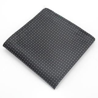 Xin Club Dotted Pocket Square Black - One Size