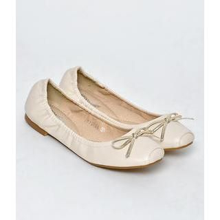 yeswalker Bow Accent Scrunch Flats