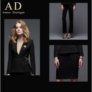 Aision Set: Belted Blazer + Skirt + Dress Pants