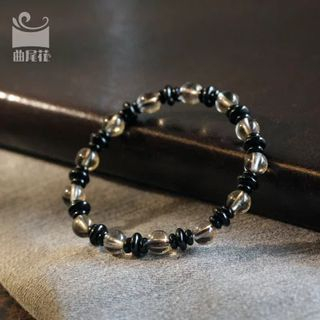 Zeno Smoky Quartz Black Agate Bracelet