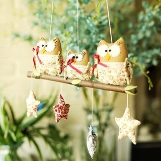 Cottage Dream Owl Hanging Ornament