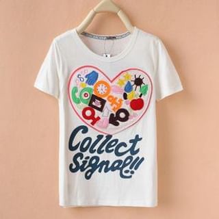Cute Colors Print T-Shirt