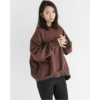 Someday, if Brushed-Fleece Loose-Fit Pullover