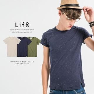 Life 8 Cuff Sleeved Dotted Top