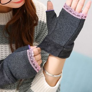 Seoul Young Lace-Trim Gloves