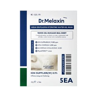 Dr.Melaxin - Aqua Ion Plasma Hydrating Water Gel Mask Set 25g x 5 sheets