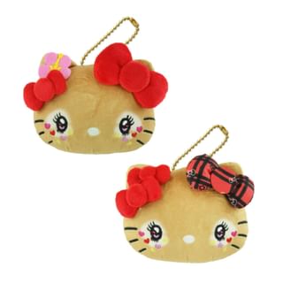 Yasuda Sanrio Hello Kitty Heisei Kogyaru (Kogal) Series Die Cut Makeup Pouch Uniform Version ( 9.5 X 12.4Cm)