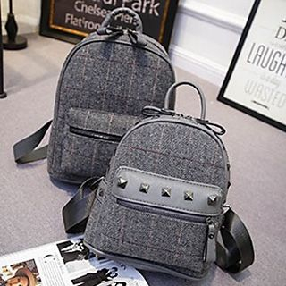 Youme Plaid Backpack