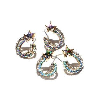 kitsch island Swarovski Star Earrings