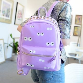 Aoba Studded Eye Print Backpack