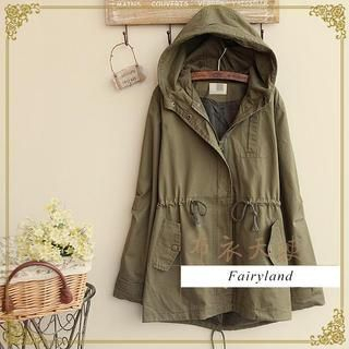 Fairyland Drawcord Waist Hooded Parka