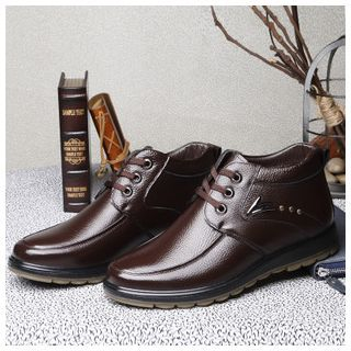 Fortuna Genuine-Leather Furry-Lined Dress Shoes
