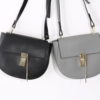 Cherryville Twist-Lock Faux-Leather Shoulder Bag