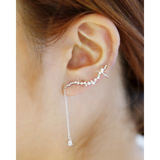 Miss21 Korea Rhinestone Drop Ear Cuff (Single)