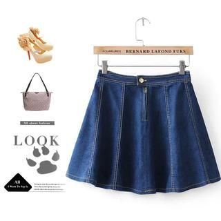 Ainvyi A-Line Denim Skirt