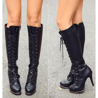 Lace-Up Boots