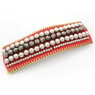 Vintage Pearl hairpin -Red Red - One Size