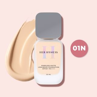 HER HYNESS - Poreless Matte Longwear Foundation SPF 50+ PA++++ 01N Very Light Neutral