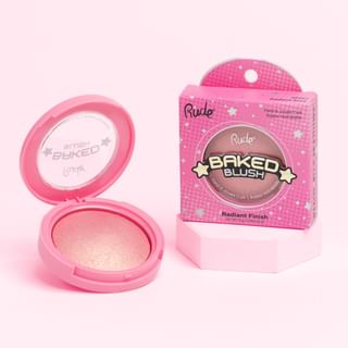 Rude Cosmetics - Baked Blush - 2 Colors Radiant Rose - 10G