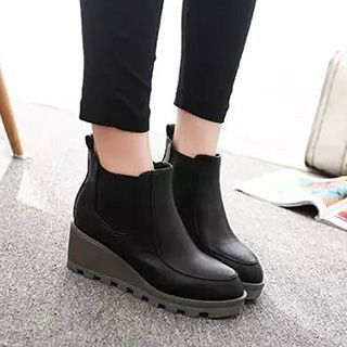Zandy Shoes Wedge Ankle Boots
