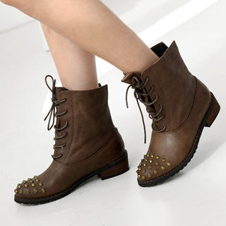 yeswalker Studded Lace-Up Boots