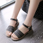 Cut Out Flat Sandals Black - 39 от YesStyle.com INT Cut Out Flat Sandals Black - 39 от YesStyle.com INT
