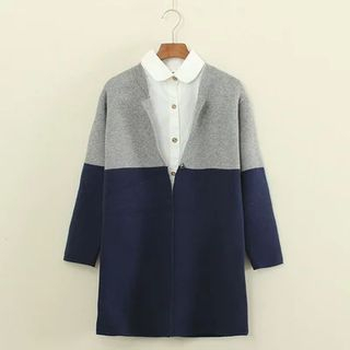 Mushi Color Block Knit Jacket