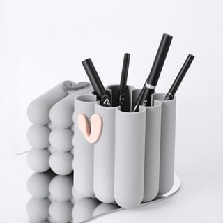 VEECCI - Silicone Makeup Brush Holder - 2 Colors Gray - 1pc