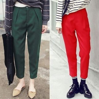 SUYISODA Tapered Cropped Pants