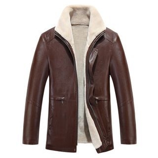 Modpop Genuine Leather Zip Jacket