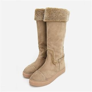 LIPHOP Fleece Lined Faux-Suede Boots